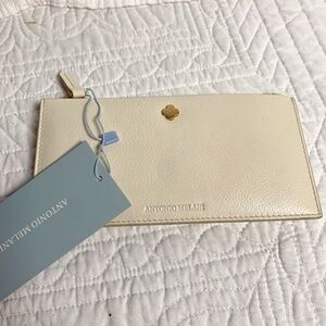 Antonio Melani ivory/cream colored wallet NWT